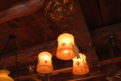 Brass 3 light chandelier