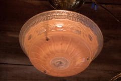 Peach Glass Drop Light