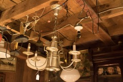 Polished Pewter 6 Candle Up lights &Center Down lights