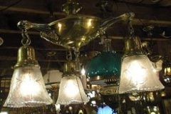 Solid Brass Pan Chandlier