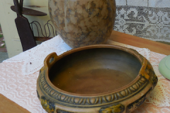 Vase and Roseville Bowl