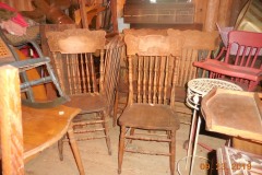2 Pair of Pressed Back chairs