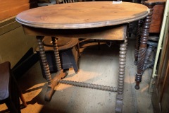 Oval Pine Table for Two