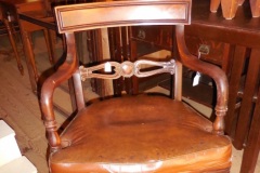 Walnut Swivel Office Chair