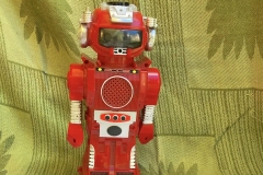 Sonic Sam Electronic Smoking Robot by Bright 1984 and Tin Airplanes