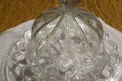 Pattern Glass Butter Dish