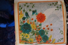 Orange and Yellow Flowers Handkerchief