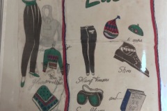 Shopping List for Skiing Handkerchief