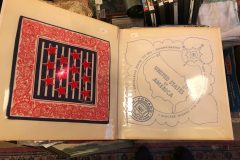 Vintage handkerchief, red white blue stars, Howard, West Bridgewater Mass