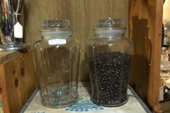 Country Store Advertiser Glass Candy Jars