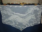Running Horses Antimacassar