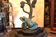 Iron Umbrella Stand with Frog