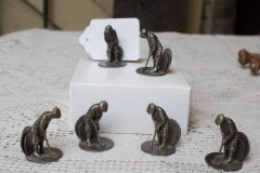Set of 6 golfer place card holders