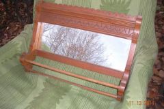 Towel bar with mirror