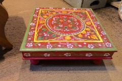 Small Red Yellow Green Painted Table