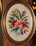 Needlepoint in Gold Frame
