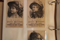 H.D. Day Cracker Manufacturer Wakefield Mass Trade Cards, Three portraits