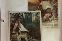 Hoye's Clothing House, Dover NH, Trade Cards - Two snow house scenes