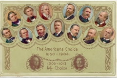 Presidents Day postcard 1850 - 1904