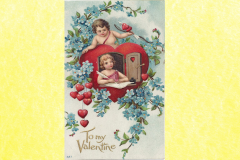 To My Valentine Postcard with Cupids