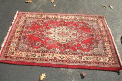 Oriental Rug, Red, whites, Black