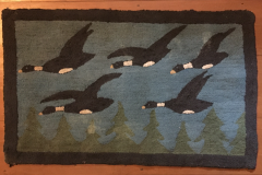 Grenfell Rug With Geese and Fir Trees
