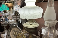 1880s Aladdin Oil Table Lamp Converted to Electric