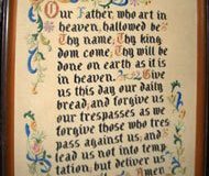 The Lords prayer motto/sampler