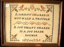 A sorrow shared motto/sampler