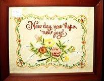 New day motto/sampler