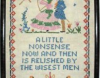 A little nonsense motto/sampler