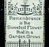 Remembrance motto/sampler