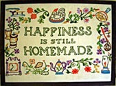 Homemade happiness motto/sampler
