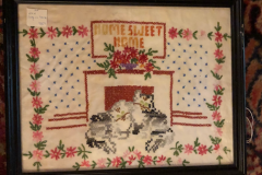 Home Sweet Home sampler with 2 kittens