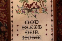 God Bless Our Home motto/sampler