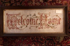 Welcome Home motto/sampler