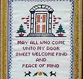 Peace of mind motto/sampler