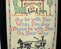 Joy be with you motto/sampler
