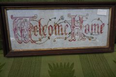 Welcome Home punch paper motto/sampler