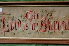 The Lord is My Shepherd motto/sampler