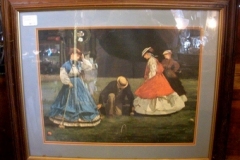Print of Victorian Croquet Game