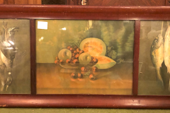 Hunt Print with Ducks, Fish, and Fruit Bowl