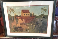 Large Noah's Ark Print Signed Warren Kimble
