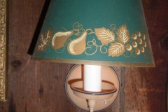 Tole  Painted Wall Lamp